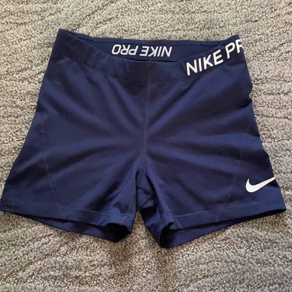 Nike Navy Blue Spandex Shorts
